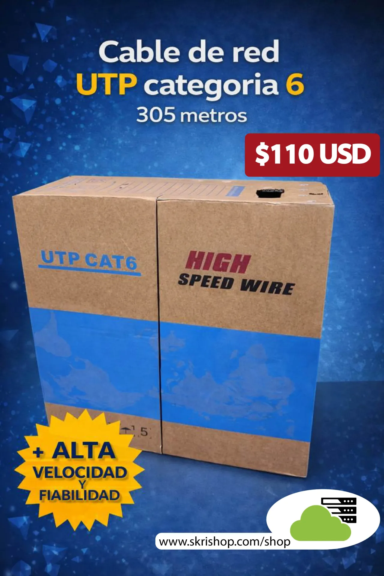 Caja de Cable de RED CAT6